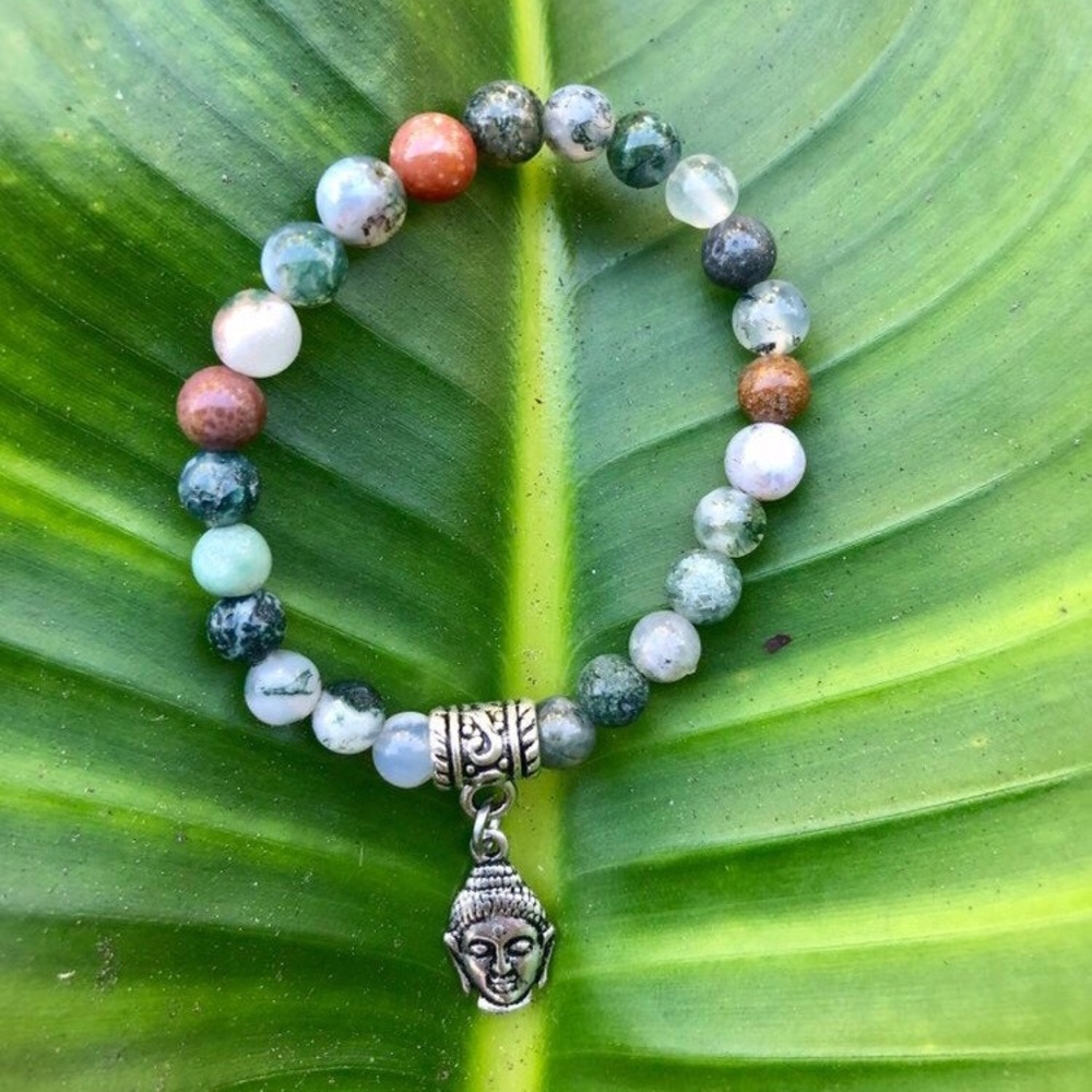 Buddha Semi- Precious Stone Bracelet
